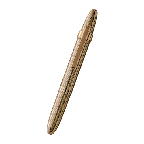 Ручка Fisher Space Pen Bullet Золотистая с клипсой / 400GCL (747609843071)