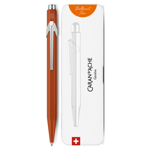 Ручка Caran d'Ache 849 Colormat-X Оранжевая + box (7630002352123)