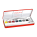 Набор гуашевых красок Caran d'Ache Studio Металлический бокс, 7 цветов с кистью (7610186143083)