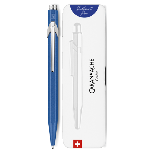 Ручка Caran d'Ache 849 Colormat-X Синяя + box (7630002351829)
