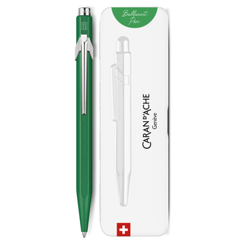 Ручка Caran d'Ache 849 Colormat-X Зеленая + box (7630002351942)
