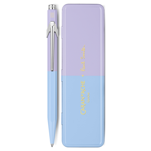 Ручка Caran d'Ache 849 Paul Smith Sky Blue & Lavender Purple + пенал (7630002353199)