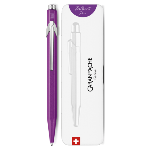 Ручка Caran d'Ache 849 Colormat-X Фіолетова + box (7630002352048)