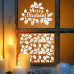 Трафарет багаторазовий XL (30х30см), Merry Christmas, гостролист 2, 239