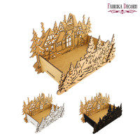 Заготівля для створення настільної композиції Зимове село, Білий