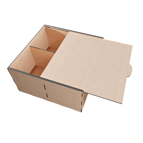 Коробка-пенал для подарочных наборов, сладостей, елочных украшений, 4 отделения, Набор DIY 285, МДФ