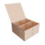 Подарункова Коробка на 4 секції з відкидною кришкою, Набір DIY 286, МДФ