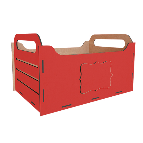 Подарочный ящик с боковыми ручками, 310х175х205 мм, Набор DIY 292, Красный
