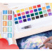 Набір акварельних фарб YOVER 48 перламутрових кольорів (з пензликом та палітрою)