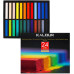 Пастель для художников 24 цвета KALOUR Premium, Мягкая цветная