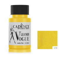 Фарба за шкірою Cadence VOGUE LEATHER PAINT, 50 мл, Жовтий