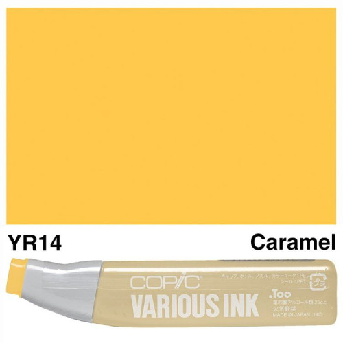 Чернила заправка для маркеров Copic Various Ink, YR-14 Caramel (Карамель), 25мл