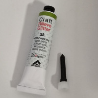 Контур рельєфний глітерний Ferrario raft Rilievo Glitter 20 мл №027 Birch green (Березово-зелений)