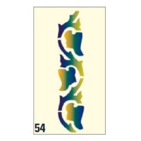 Трафарет Ferrario Midisten Collection 20x39 см, №54 Узоры