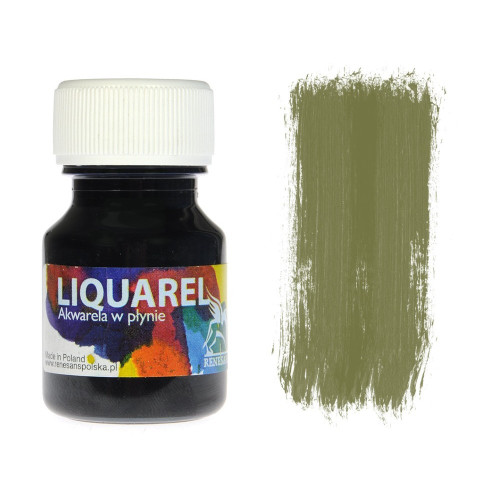 Жидкая акварельная краска Renesans LIQUAREL, 30 мл, №159 Сочный зелёный