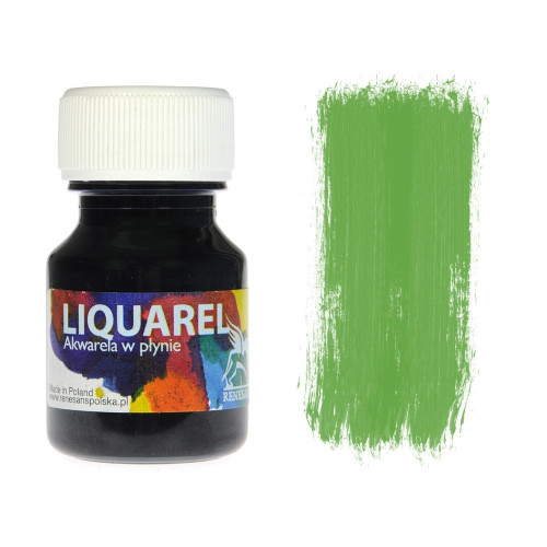 Рідка акварельна фарба Renesans LIQUAREL, 30 мл №152 Світло-зелений