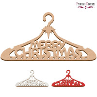 Артборд вішалки з написом Merry Christmas, 21 см x 40 см, Червоний