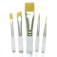 Набір пензлів м'яка синтетика Royal Langnickel Royal Brush Soft Grip, 5 шт