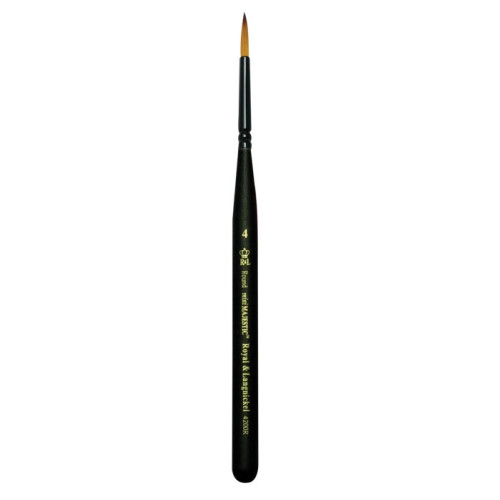 Кисть синтетическая №4 Round mini MAJESTIC, круглая, Royal Langnickel