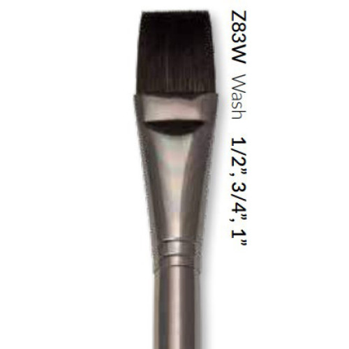 Кисть синтетическая акварельная №3-4, 19 мм., Zen, плоская, Royal Langnickel