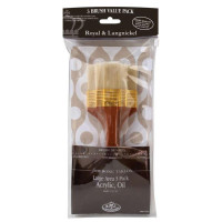 Набор синтетических кистей флейц Royal Langnickel RSET-9354, 3 шт