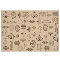 Лист крафт бумаги с рисунком Merry Christmas, №8, 42x29,7 см