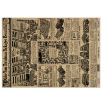 Лист крафт паперу з малюнком Vintage Christmas, №10, 42x29,7 см