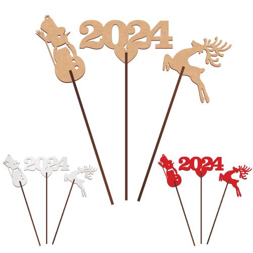Топпер 2024 новогодний №294, МДФ