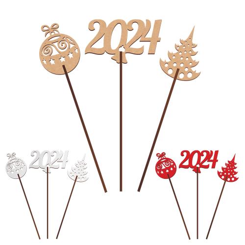 Топпер 2024 Новогодний, №295, Красный
