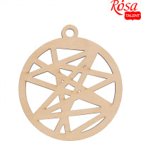 Заготовки Новорічна куля 6, фанера, 8х9см, 5шт, ROSA TALENT