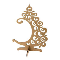 Заготовки Елка ажурная с подвесом, ДВП, высота 27см, ROSA TALENT