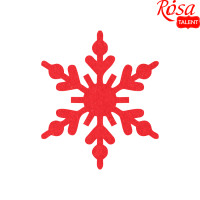 Фетровая заготовка Снежинка 7, 7х8см, 10шт, ROSA Talent