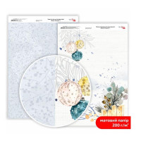 Бумага дизайнерская двухсторонняя матовая Winter Dreamer 1, 21х29,7 см, 200 г/м2, ROSA Talent