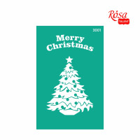 Трафарет багаторазовий самоклеючий, №3001, 13х20 см, Серія Новий рік, ROSA Talent