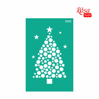 Трафарет багаторазовий самоклеючий, №3002, 13х20 см, Серія Новий рік, ROSA Talent Трафарет багаторазовий самоклеючий, №3002, 13х20 см, Серія Новий рік, ROSA Talent