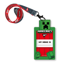 Силиконовый бейдж на ленте YES Minecraft