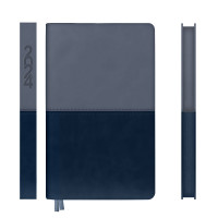 Ежедневник 12x20см Leo Planner датированный 2024 Tiffany cеро-синий