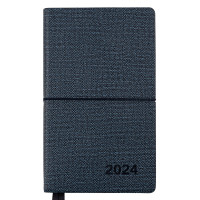 Щоденник 12x20см Leo Planner датований 2024 Glory синій 352 стор