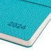 Ежедневник 12x20см Leo Planner датированный 2024 Glory бирюзовый