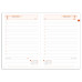 Щоденник А5 Leo Planner датований 2024 Saga білий 368 стор
