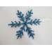 Декоративное украшение Снежинка, голубая, 20 см Yes Fun