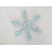 Декоративное украшение Снежинка, светло-голубая, 15 см Yes Fun
