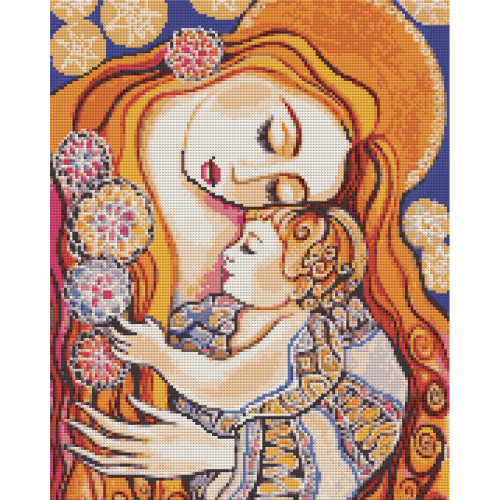 Алмазная мозаика на подрамнике Материнская любовь 40х50см, SANTI