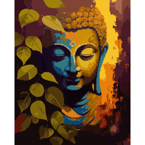 Картина по номерам с алмазной мозаикой Будда SANTI, 40х50 см