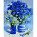 Картина по номерам Голубые васильки SANTI, 40х50 см