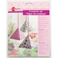 Набор для творчества Бумажные пирамидки, 6 шт/уп.