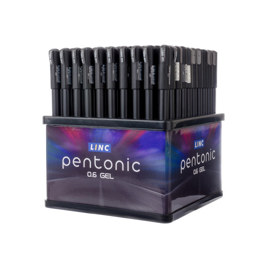 Набор гелевых ручек LINC Pentonic дисплей 100 шт 0,6 мм черный