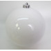 Новорічна куля Novogod‘ko, пластик, 15cм, біла, глянець