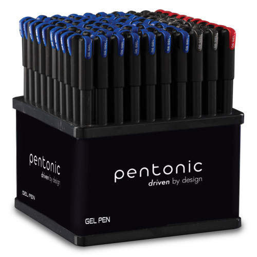Набор гелевых ручек LINC Pentonic, 0,6 мм стенд 100 шт, микс цветов