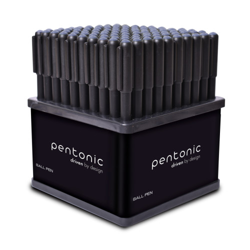 Ручка кулькова LINC Pentonic 0,7мм стенд 100 шт чорна